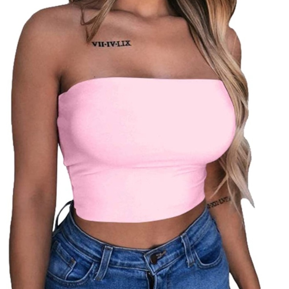 Pink crop top